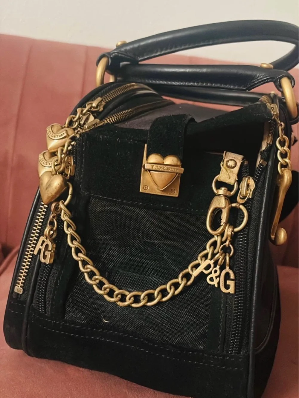 Juicy Couture Pet Carrier with storage!